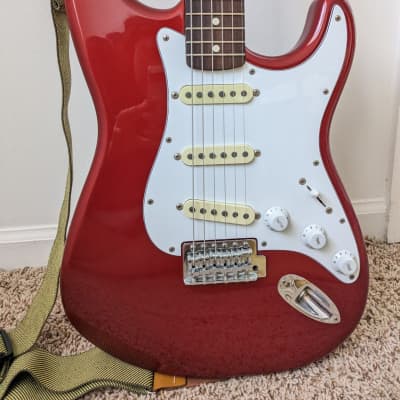 Fender Standard Stratocaster w/ brand new hard case and & Seymour Duncan Antiquity II Surfer Pickups image 1
