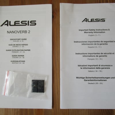 Alesis NanoVerb 2 Modified / Circuitbent / CV controlled Clock Speed!  Mint with box+manuals+PSU-EU image 4