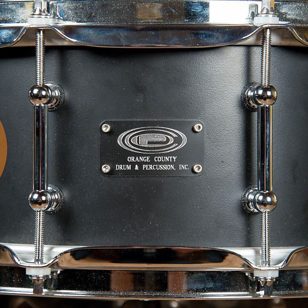 OCDP NAMM show 14×6.5 OCDP 6.5x14 15 Ply Vented Maple Snare Drum Black USED | Reverb