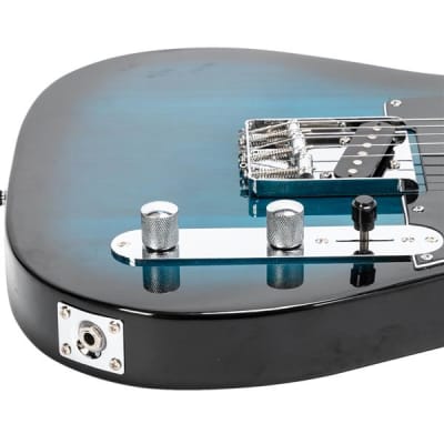 GTL Beginner Electric Guitar SS Pickup Blue image 9