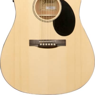 Jasmine by Takamine #JD39CE-NAT - With Hardshell Case, J-Series Acoustic-Electric Guitar, Natural image 2