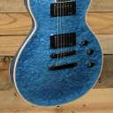 ESP Eclipse Custom Electric Guitar Blue Liquid Metal w/ Case
