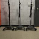 Lot of (3) Three Ultimate Support MC-125 Professional Studio Boom Microphone Stands w/Casters