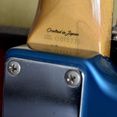 1997 Fender Japan O-Serial JM66 ’62 Reissue Jazzmaster Lake Placid Blue w/Matching Headstock CIJ Offset image 17