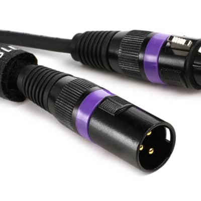 Accu-Cable AC3PDMX100 3-pin/3-conductor DMX Cable - 100 foot  Bundle with Accu-Cable AC5PM3PFM 3-pin DMX Female to 5-pin DMX Male Adapter Cable image 2