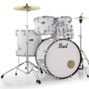 Pearl Roadshow Complete 5pc Drum Set Pure White