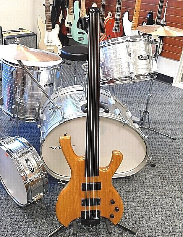 Cort Headless Offset Fretless Bass Electric Guitar! Natural Reverb