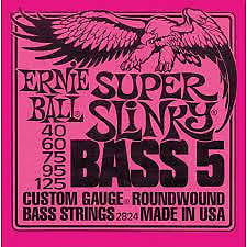 Ernie Ball Super Slinky Bass 5 String Set, .040-.125 image 1