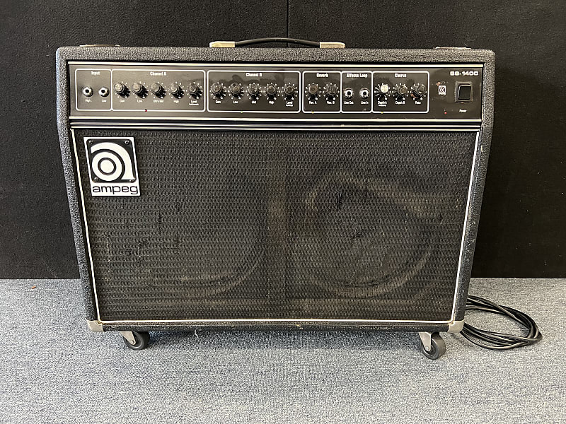 Ampeg SS140C 2x12 140 watt Stereo Guitar Combo Amp 1989 USA Reverb