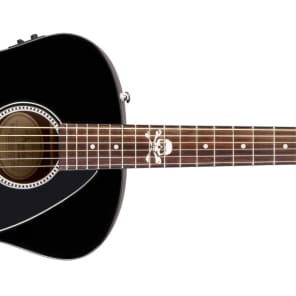 Fender Avril Lavigne Newporter Acoustic Electric Guitar - SKULLS * NEW * image 6