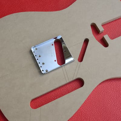1950's Fender Telecaster w Vintage Router Hump and Neck Guitar Router Templates CNC Luthier Tools image 6
