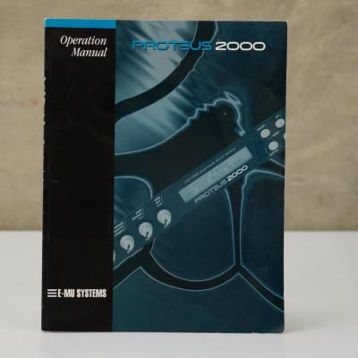 E-MU Vintage Pro Synthesizer Module Owner's Manual #53811