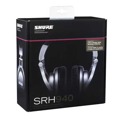 Shure - SRH940 Professional Reference Headphones (Silver) image 6