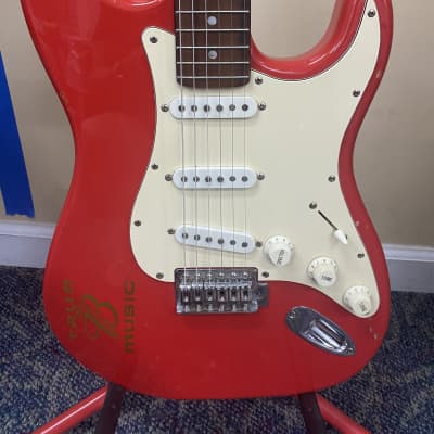 Aria Stratocaster Budweiser 2006 Red/White image 2