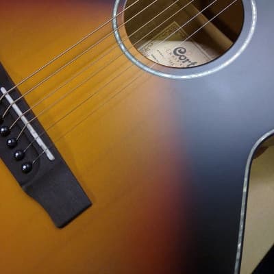 Cort SFX Series SFX-E Acoustic/Electric Guitar, 3 Tone Satin Sunburst, Free Shipping image 3