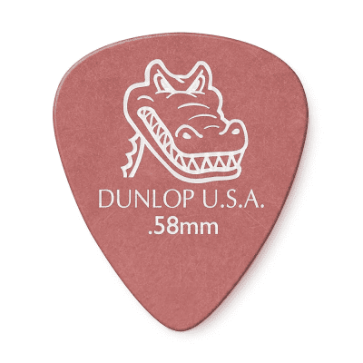 Dunlop 417R58 Gator Grip Standard .58mm Guitar Picks (72-Pack)