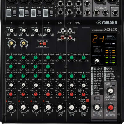 Yamaha MG10X CV 10-Input Stereo Mixer with Effects image 1