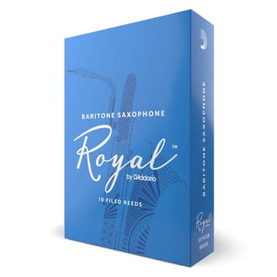D'Addario Royal RLB1020 Baritone Saxophone Reed 10-Pack, Strength 2.0 image 2