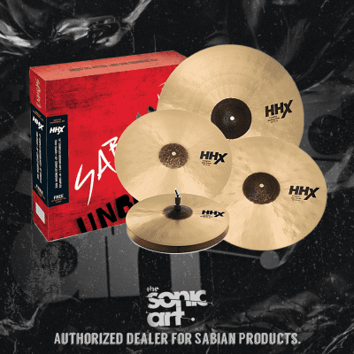 Sabian 15005XCNP HHX Complex Promotional Set Cymbal Pack w/ Cloth