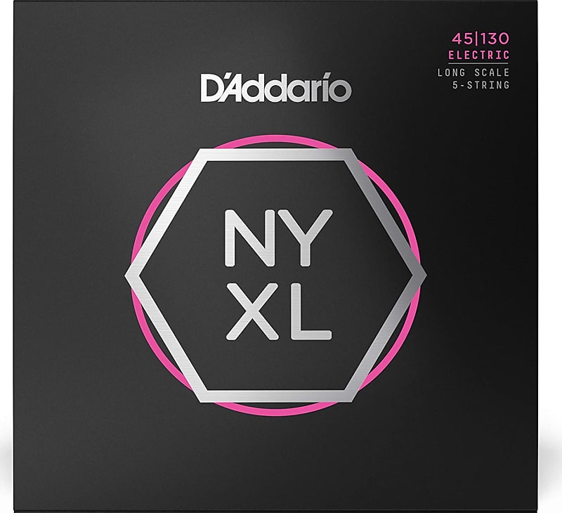 D'Addario NYXL45125 45-125 Gauge Long Scale Bass Strings image 1