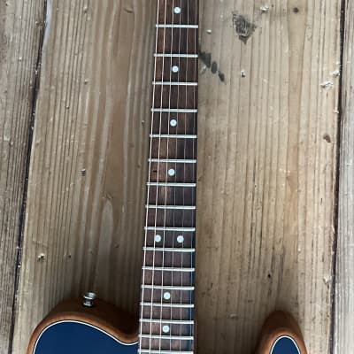 Fender American Acoustasonic Tele Plek’d and Perfected with Locking Tuners! Steel Blue image 4