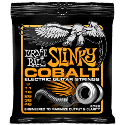 Ernie Ball 2722 Cobalt Hybrid Slinky Electric Guitar Strings .009-.046