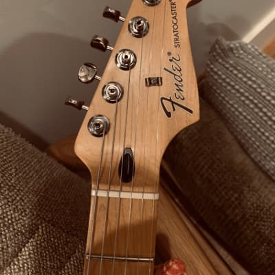 Fender Stratocaster Partscaster Black Nitro Hardtail Body Fender MIM Neck Under 6lbs!! image 6