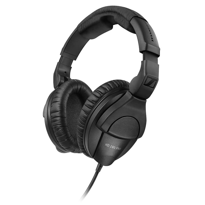 Sennheiser HD 280 PRO Closed, around-the-ear collapsable professional monitoring  headphones, black image 1