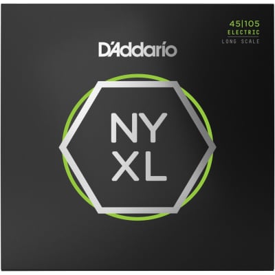D'Addario NYXL45105, Light Top/Med Bottom Bass Strings 45-105 image 2