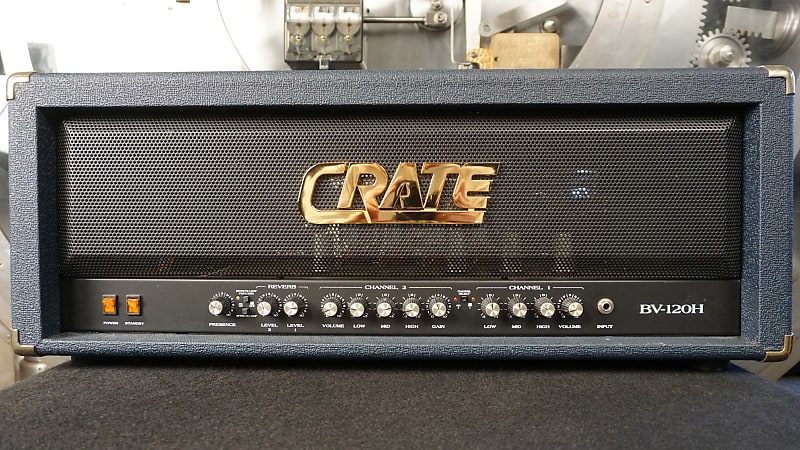 Crate BV-120H Blue Voodoo USA Tube Guitar Amp Head | Reverb