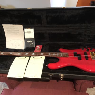 1989 Spector NS-2 Red Stain over Flame Maple image 1
