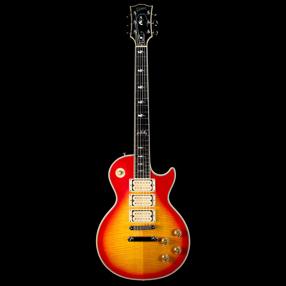 Custom Cherry Sunburst ACE LP Electric Guitar Signature Safe