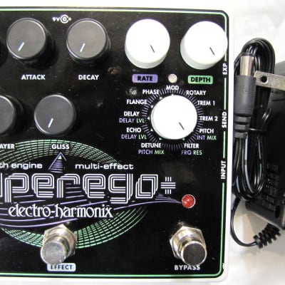 Used Electro-Harmonix EHX Superego Plus Polyphonic Synth Engine Guitar Pedal!