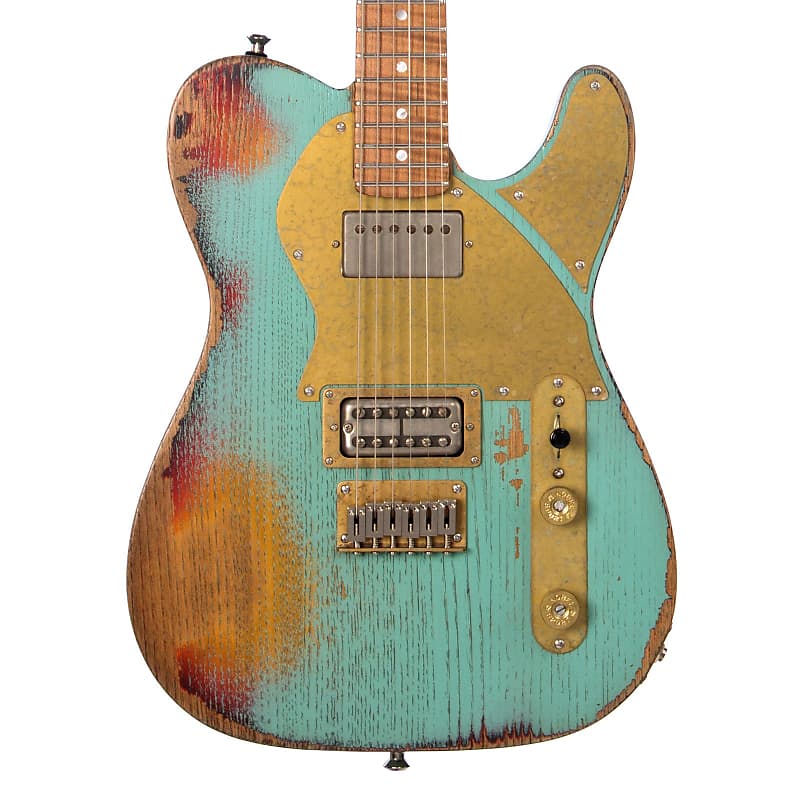 Paoletti Guitars Nancy Loft FLTH - Heavy Distressed Surf Green - Ancient Reclaimed Chestnut Body, Hand Wound Pickups, Custom Boutique Electric - NEW! image 1