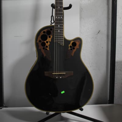 Ovation Elite Celebrity Acoustic/ Electric Guitar Black image 1