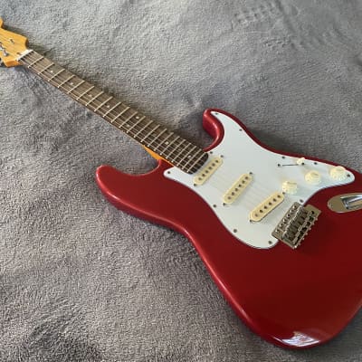 2023 Del Mar Lutherie  Surfcaster Strat  Candy Apple Red - Made in USA image 14