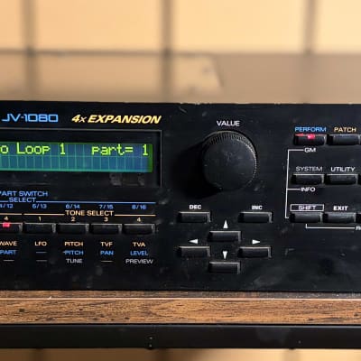 Roland JV-1080 64-Voice Synthesizer Module 1994 - 2001 - Black