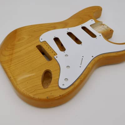 4lbs 2oz BloomDoom Nitro Lacquer Aged Relic Natural S-Style Vintage Custom Guitar Body image 6