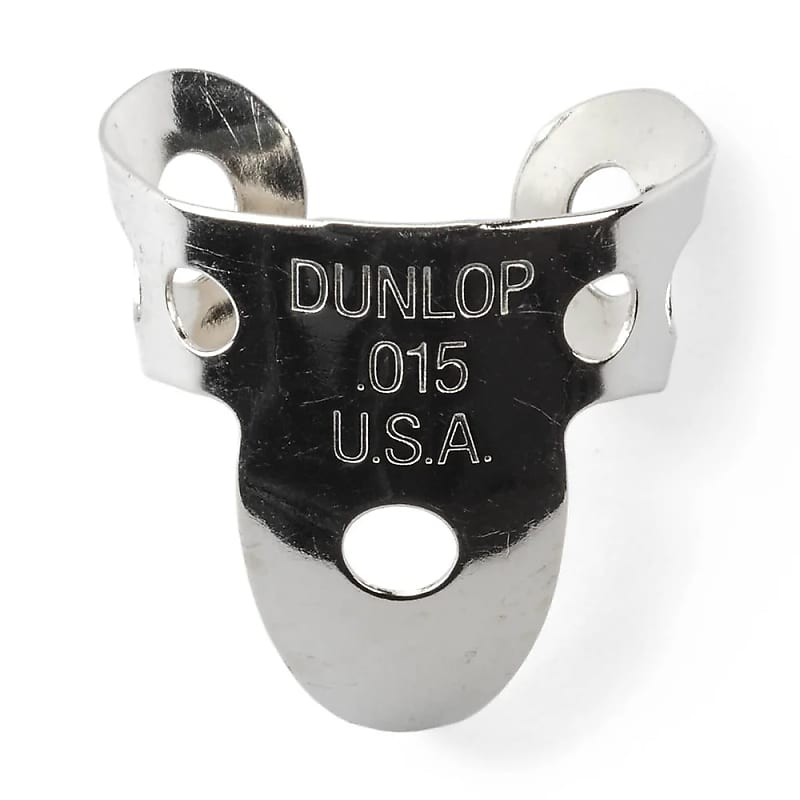 Dunlop 33P015 Nickel Silver .015mm Finger/Thumbpicks (5-Pack) image 1