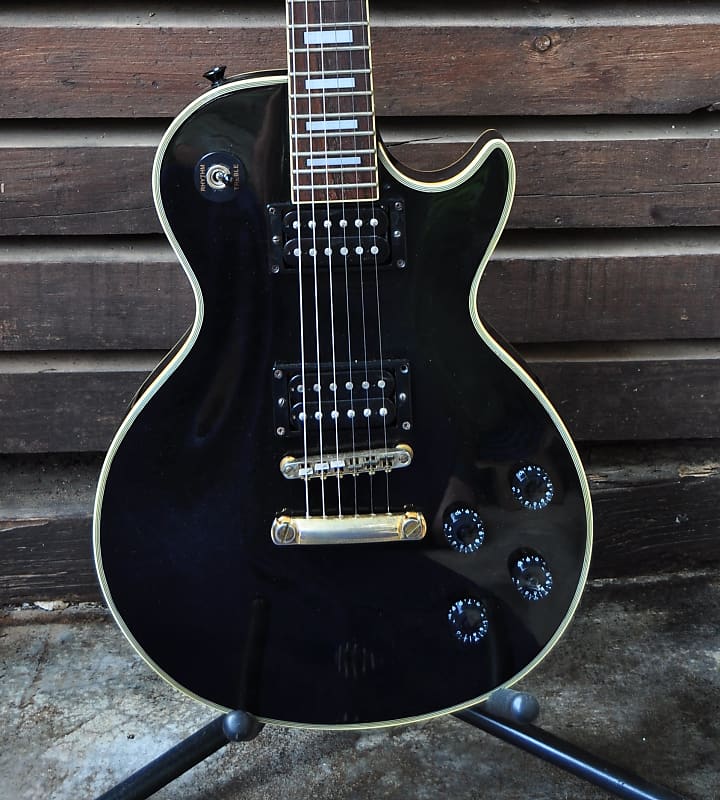 Very rare Tokai Gession Les Paul Custom 70s Black Made In Japan