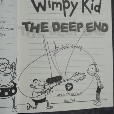 Pre-Order AUTOGRAPHED Diary Of a Wimpy Kid #15: The Deep End New Hardcover Book Jeff Kinney image 5