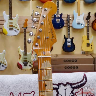 2021 Fender Custom Shop Team Built David Gilmour Signature Stratocaster Relic Black over 3 Tone Sunburst image 7