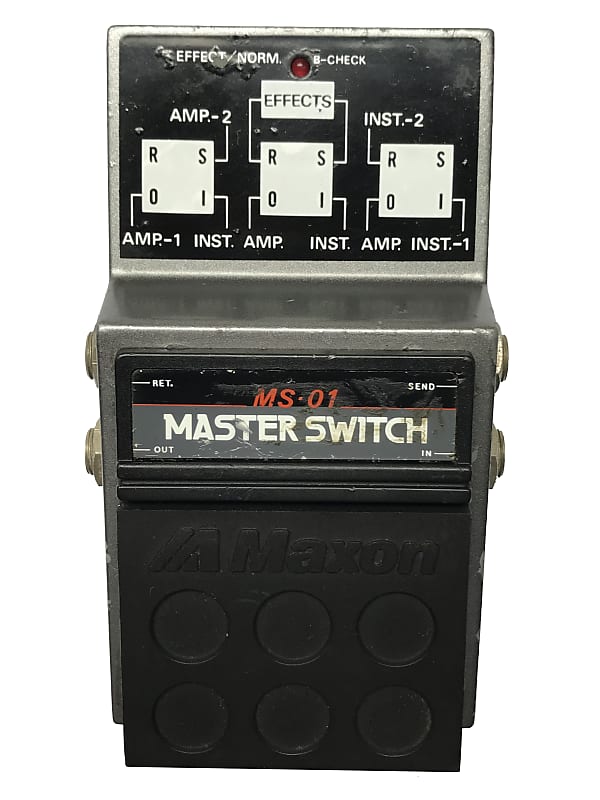 Maxon MS-01, Master Switch, Made In Japan, 1980s, Vintage Guitar Effect Pedal image 1