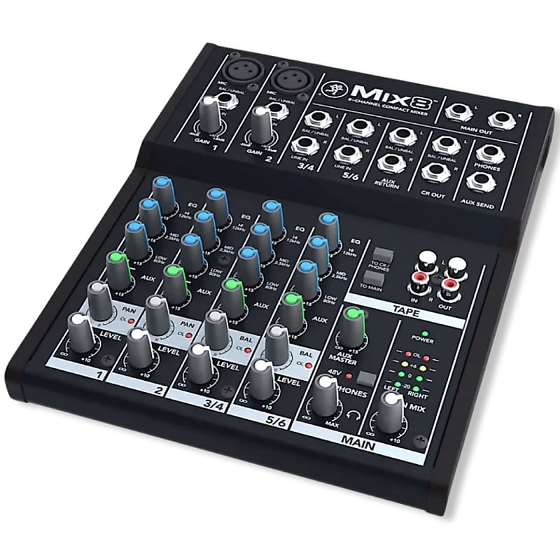 Mackie Mix8 8-Channel Compact Mixer image 1