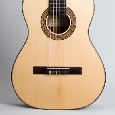 Jorge Menezes  Hermann Hauser Style Classical Guitar (2023), ser. #106, black hard shell case. image 3