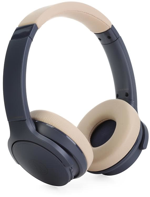 Audio-Technica ATH-S220BTBG Wireless On-ear Headphones - Navy Blue
