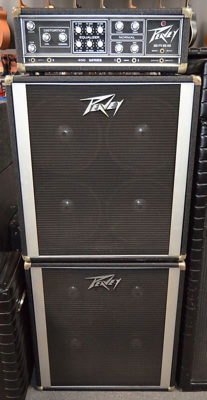 Peavey Series 400 Vintage Bass Amplifier Head And 2 Vintage Reverb