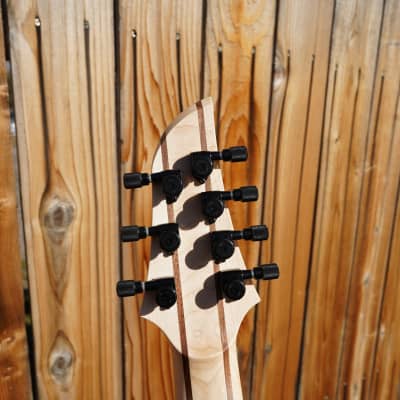 Schecter USA CUSTOM SHOP - Black w/ Blood Splatter - Keith Merrow KM-7 - Hybrid 7-String Electric Guitar w/ Case (2023) image 8