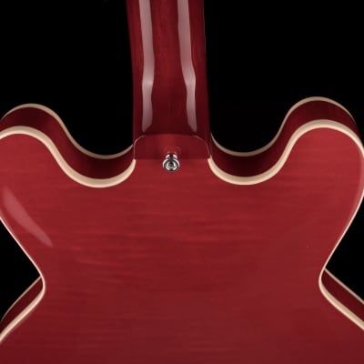 Heritage H-535 Semi-Hollow Trans Cherry Electric Guitar with Case image 17