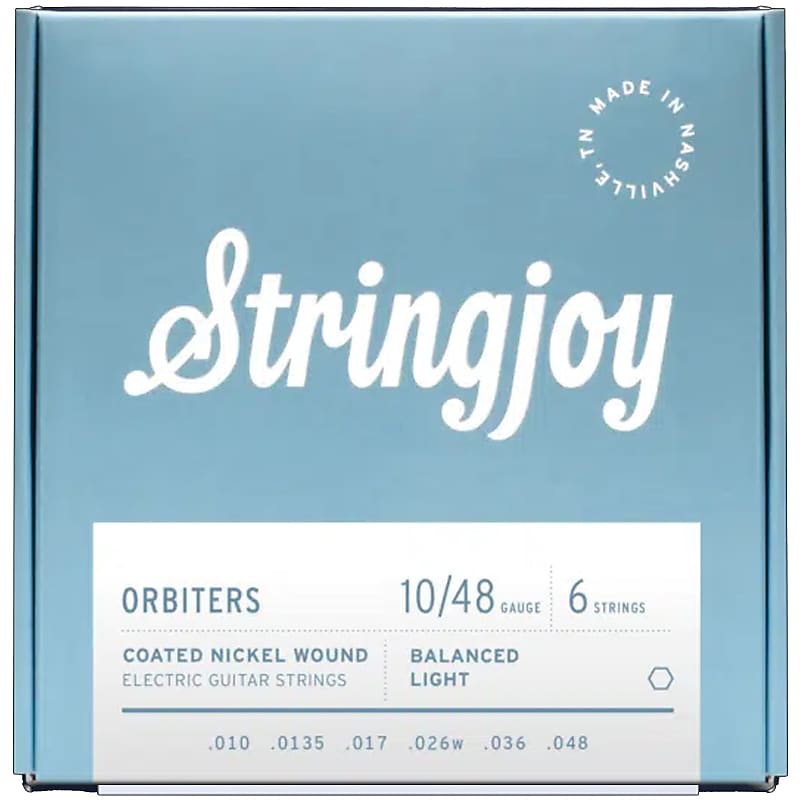 Stringjoy Orbiters Coated Electric Strings Balanced Light 10 48